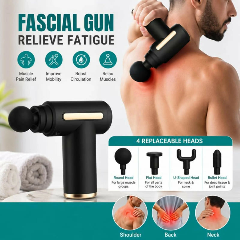 4-in-1 Gun Massager With 5 Speed Modes
